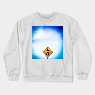 Surf Sign, La Jolla Beach, California. Crewneck Sweatshirt